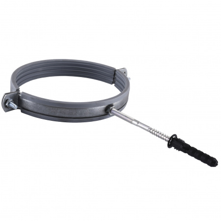 Хомут в зборi CR 6″ (158-168мм) з гвинтом-шурупом 8*120 та дюбелем в уп., сірий в інтернет-магазині Yago