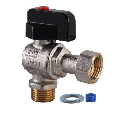 Кран кульовий котловий кутовий з накидною гайкою ARCO 1/2″ 150813 в інтернет-магазині Yago