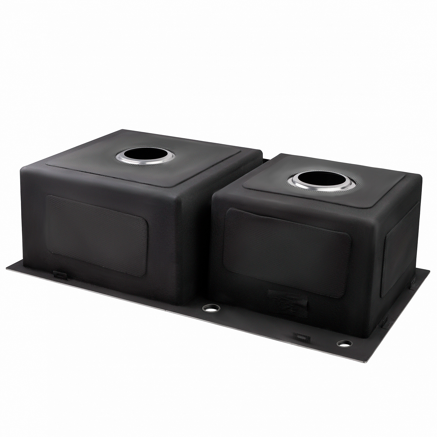 Мийка для кухні з двома чашами інтегрована Lidz Handmade H7843 (LDH7843BRU35387) Brushed Steel 3,0/1,0 мм