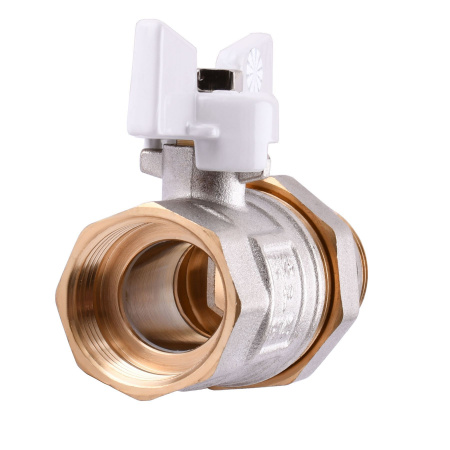 Кран кульовий з американкою Q PROFESSIONAL QP003 PN40 1″ антипротікання, Білий метелик в інтернет-магазині Yago