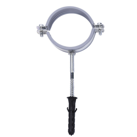 Хомут в зборi CR 2 1/2″ (70-80мм) з гвинтом-шурупом 8*100 та дюбелем в уп., сірий в інтернет-магазині Yago