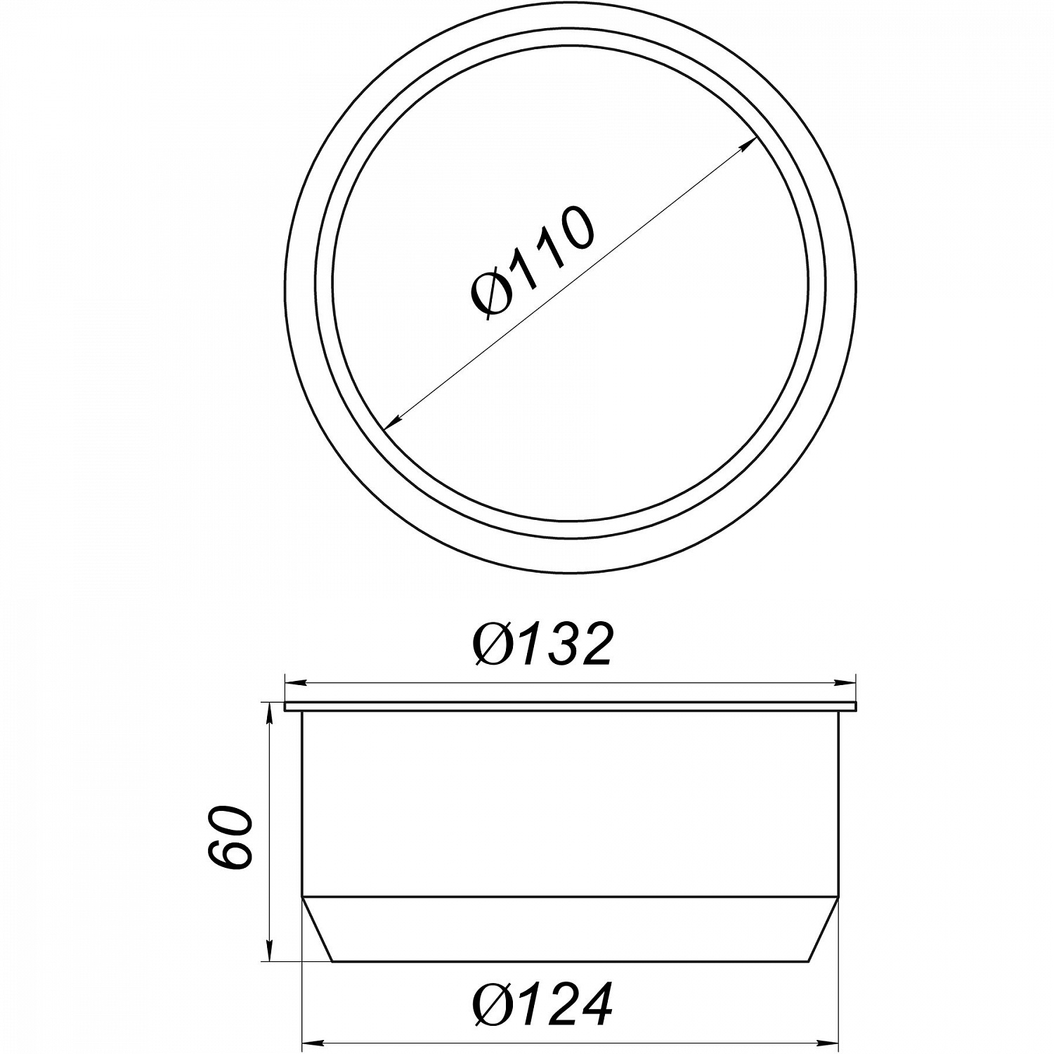 Редукція гумова VSplast 124/110 (чорна) в інтернет-магазині Yago
