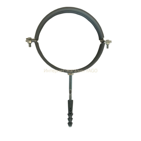 Хомут в зборi CR 4″ (109-116мм) з гвинтом-шурупом 8*100 та дюбелем в уп., сірий в інтернет-магазині Yago