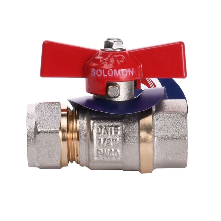 Кран кульовий SOLOMON 16х1/2″ 1184 внутр. різьба в інтернет-магазині Yago