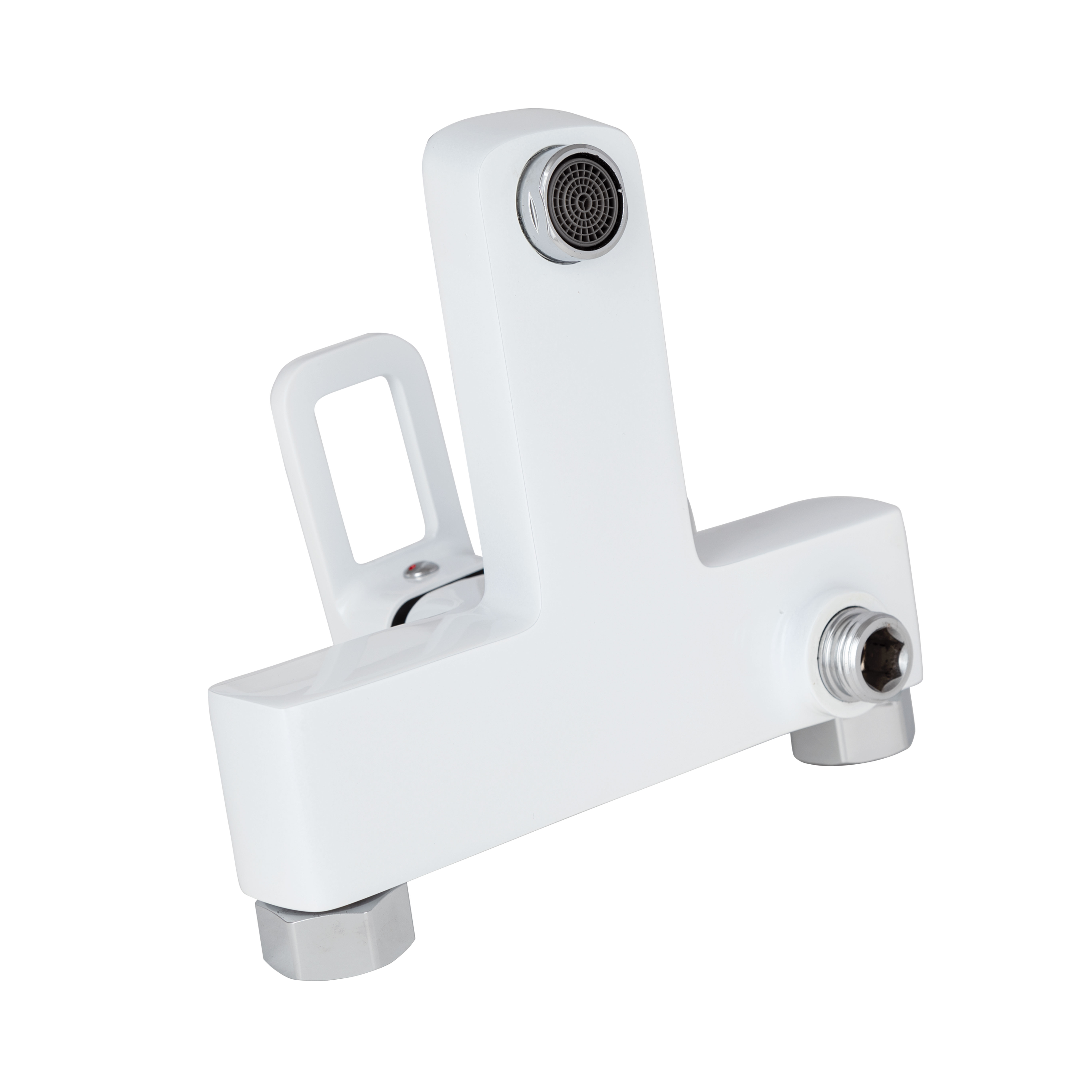 Змішувач для ванни Lidz Wawel 006 (з душовим гарнітуром) (k35) LDWAW006WHI45398 White