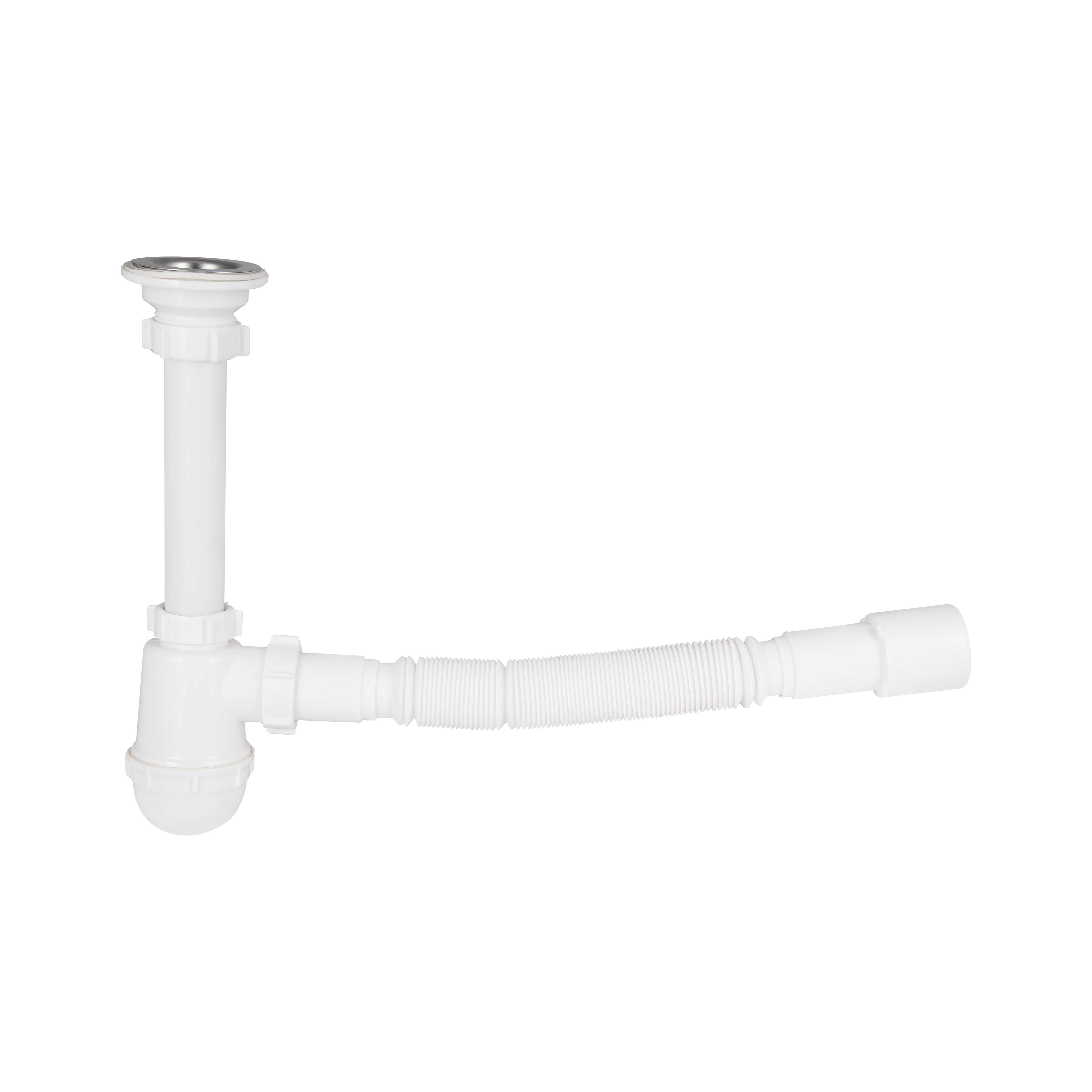 Сифон для раковини Lidz (WHI) LU06 колбовий (вихід 50 мм)