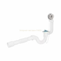 Сифон для ванни Lidz (WHI) 60 03 V001 00 прямоточний (вихід 50 мм)