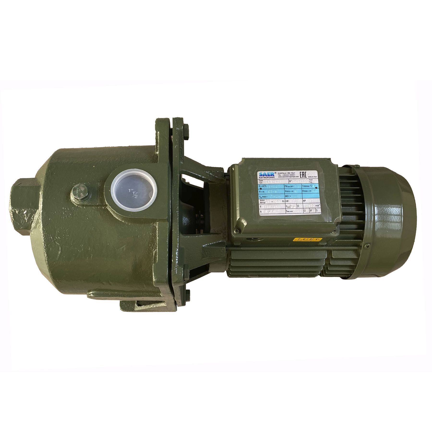 Насос вiдцентровий CB 60 PL  2,2 кВт SAER (14,0 м3/год, 60 м) однофазний в інтернет-магазині Yago
