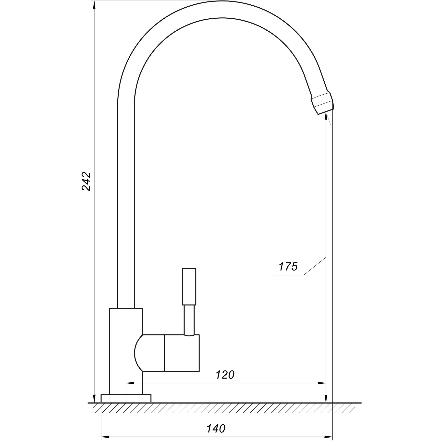 Кран для зворотного осмосу NT-65 Chrome, ″Модерн″ в інтернет-магазині Yago