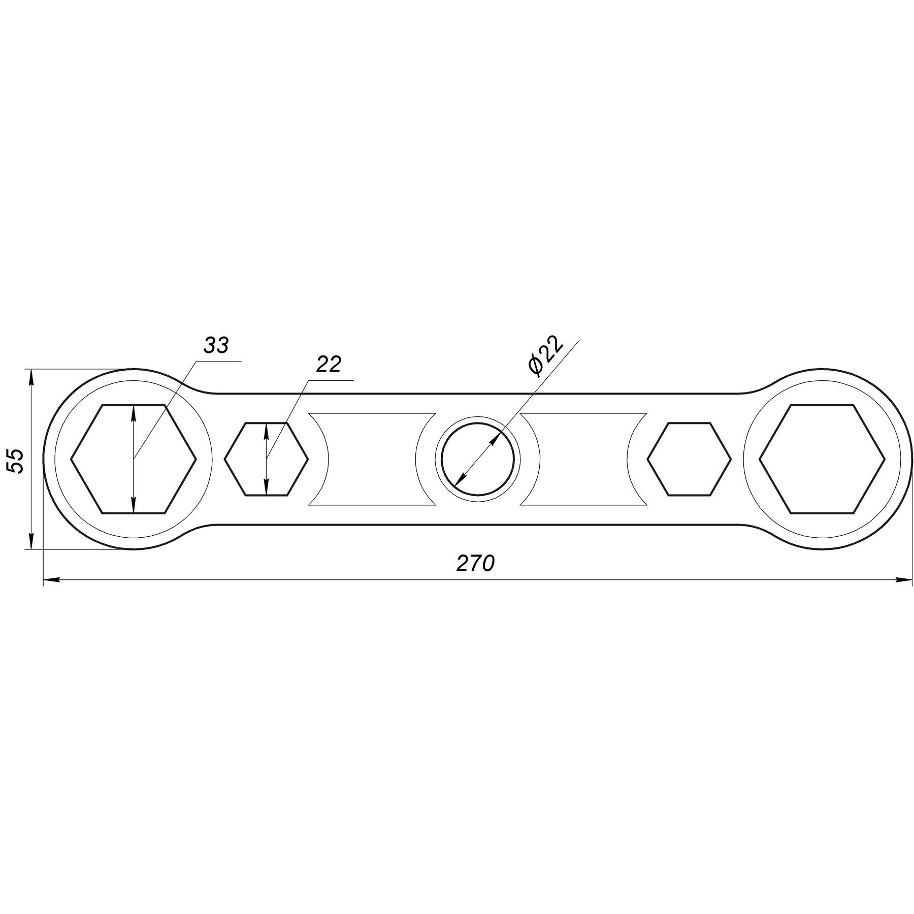 Ключ монтажу футорок CRISTAL NR-1015 в інтернет-магазині Yago
