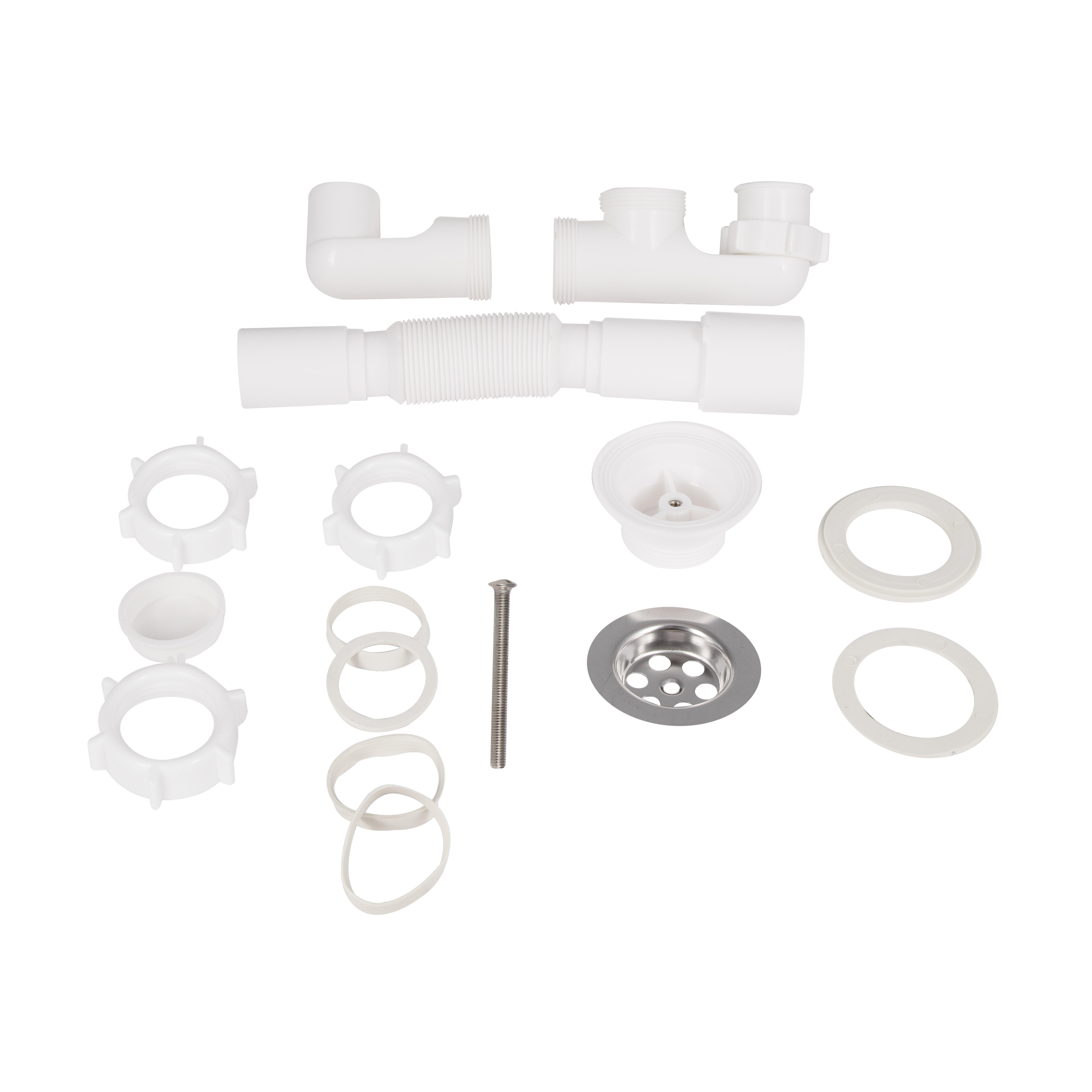 Сифон для душового піддона Lidz (WHI) 60 04 P001 00 з ревізією (вихід 40/50 мм)