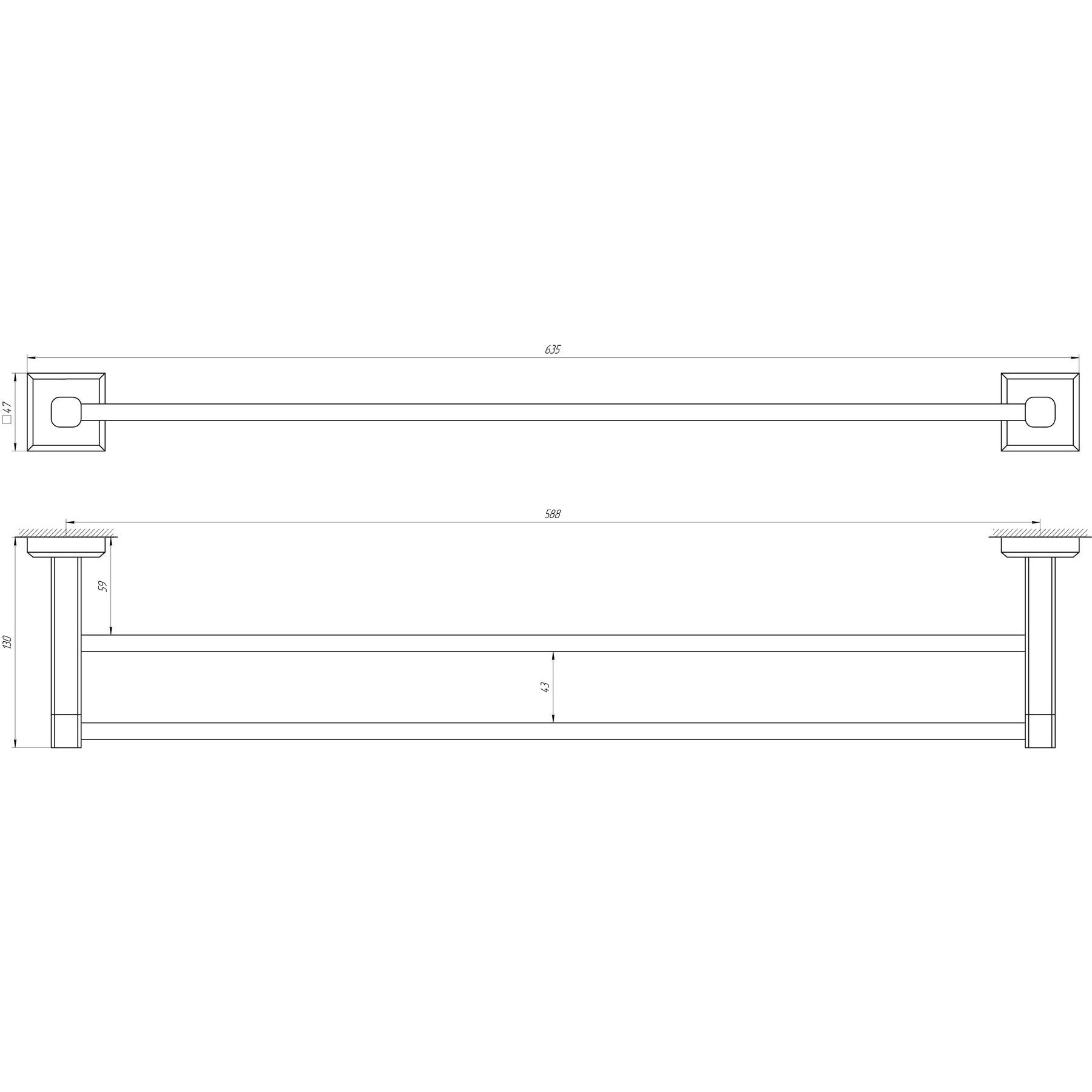 Тримач рушників TOPAZ TKB 9911/60