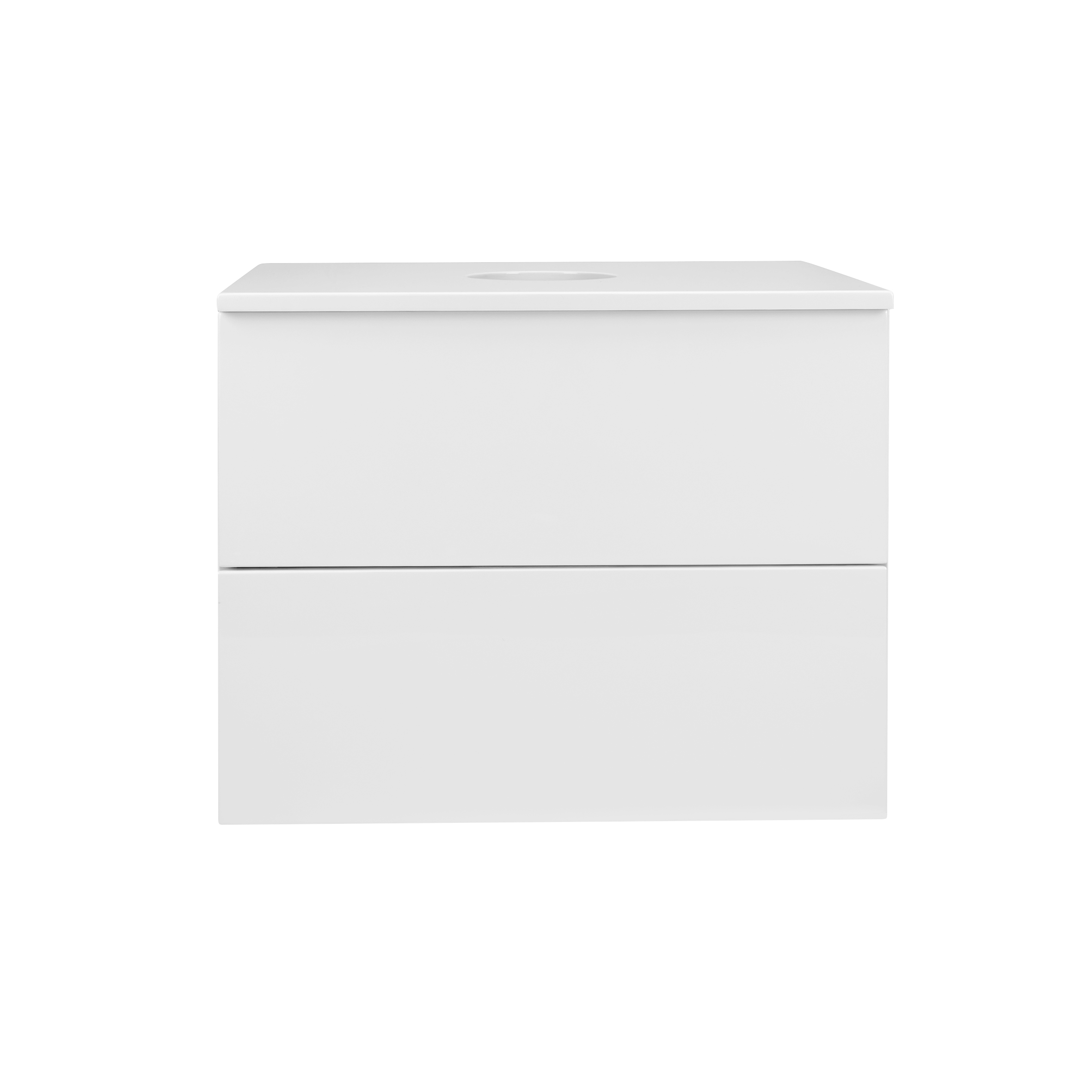Тумба підвісна Qtap Tern 600х476х469 White зі стільницею QT1779TPL601W