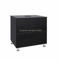 Тумба підлогова Qtap Tern 700х616х469 Matt black зі стільницею QT1780TNL702MB