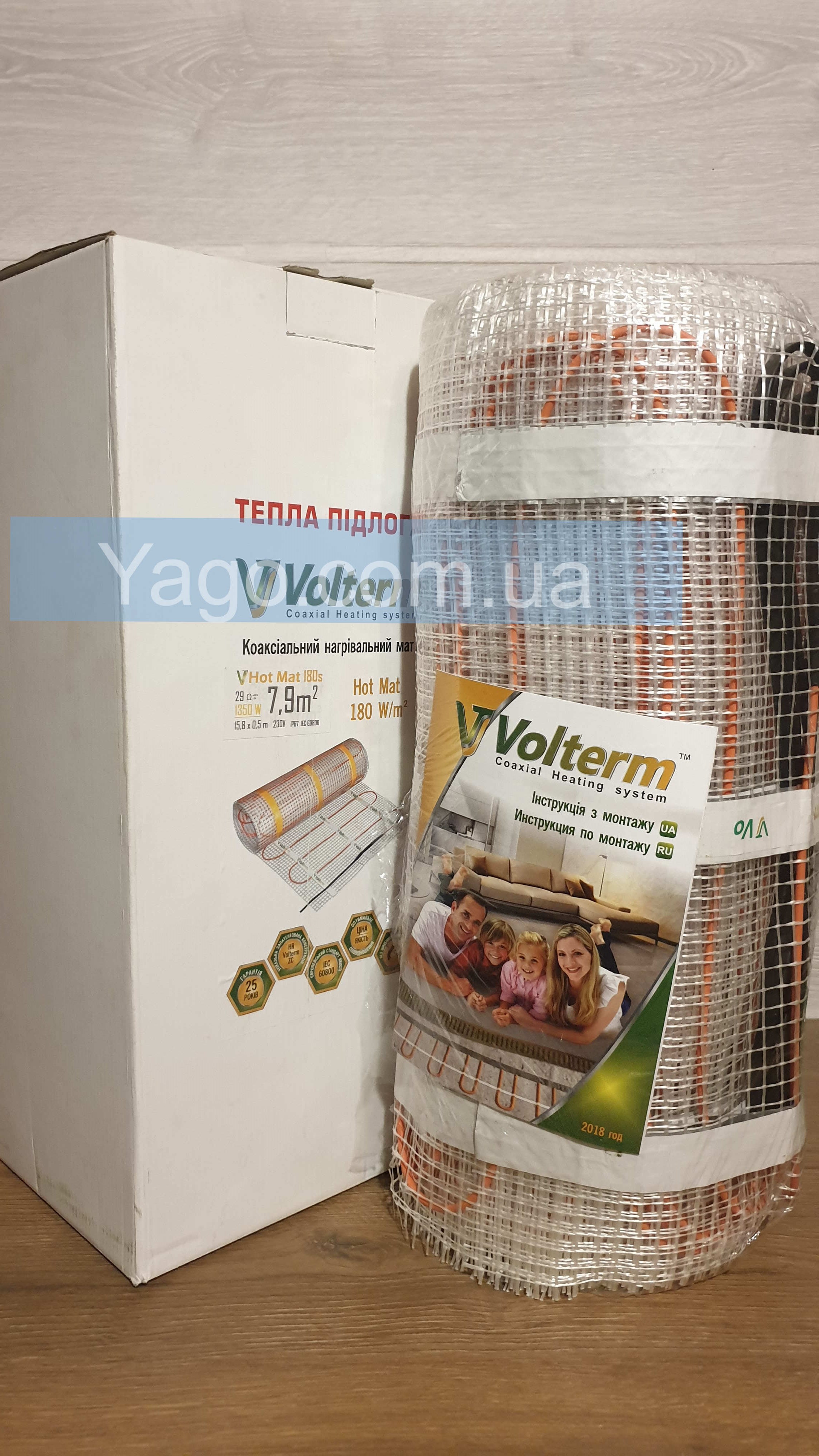 Нагрівальний мат Volterm -7,9 m²/1350W | Купити в інтернет-магазині Yago