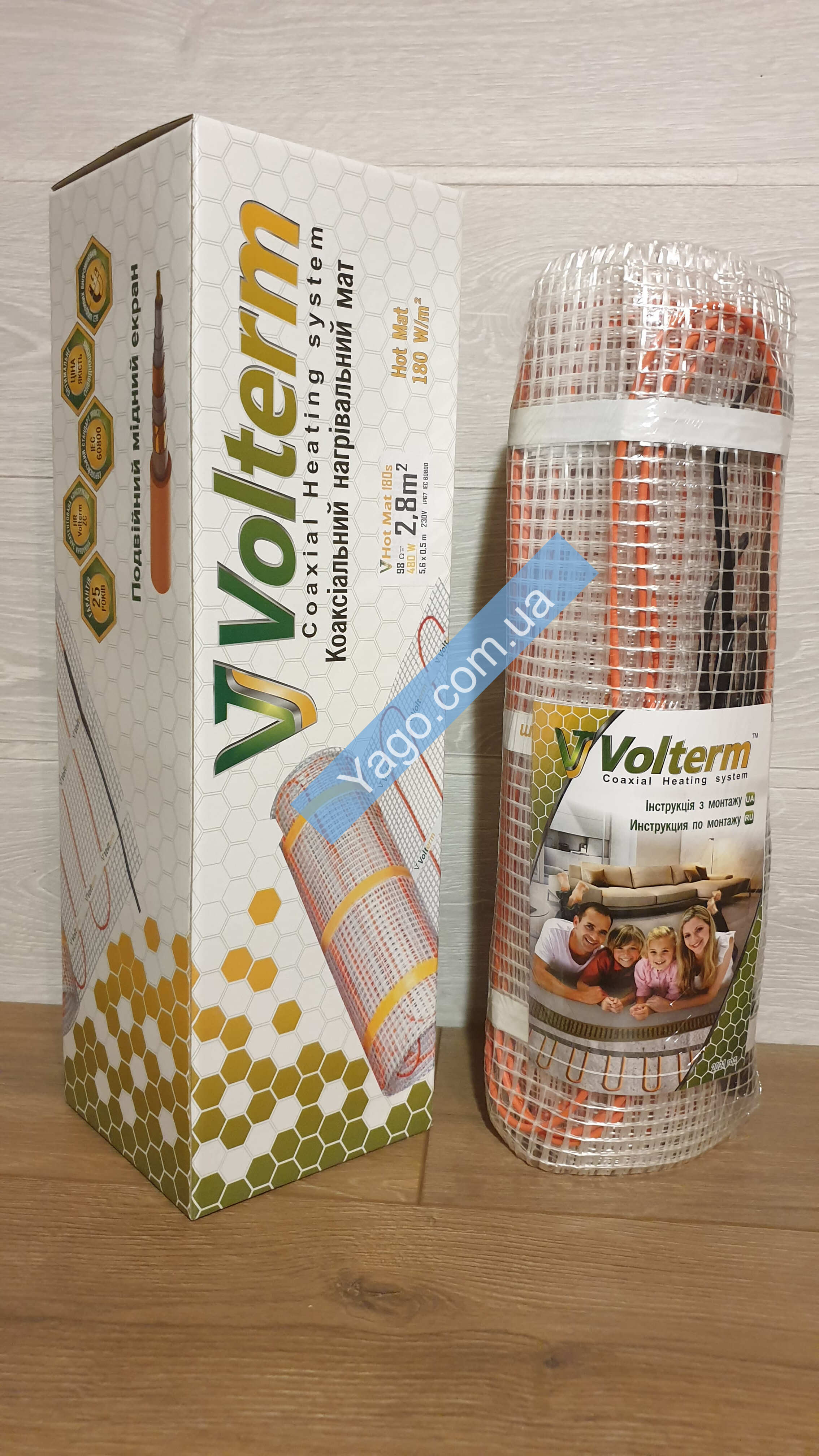 Нагрівальний мат Volterm -2,8 m²/480W | Купити в інтернет-магазині Yago