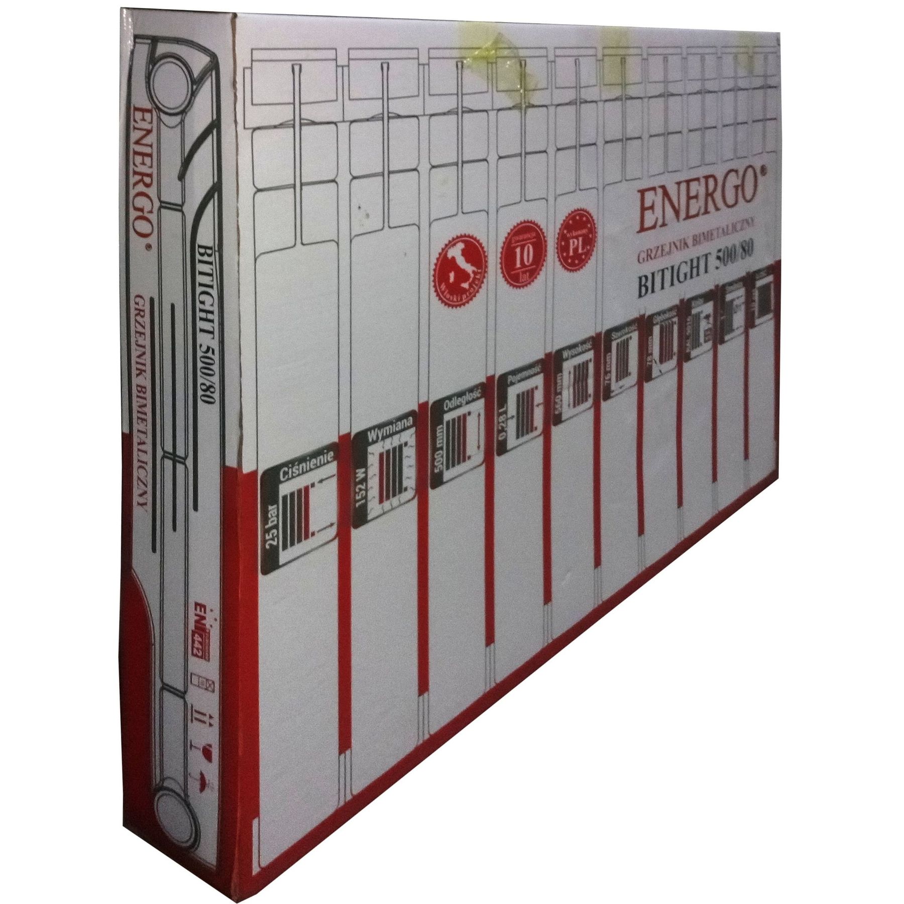 Радіатор біметалевий секційний ENERGO BITIGHT 500/80 (кратно 10) в інтернет-магазині Yago