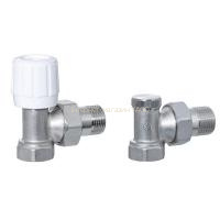 Набір кранів д/радіат з нак. гайкой 1/2″  кутовий ECO6001b +ECO6002b посилений в інтернет-магазині Yago