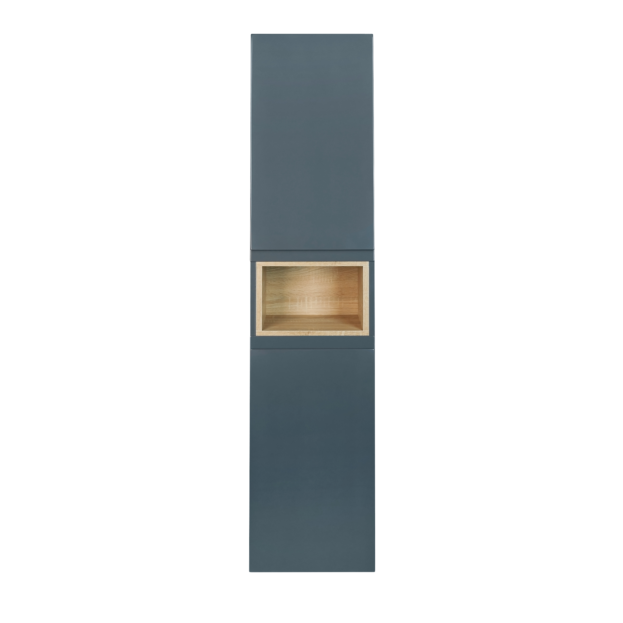Пенал підвісний Qtap Robin N 350х1650х316 Graphite/Whitish oak QT1376PP16520RGWO