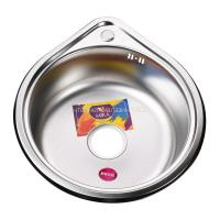 Мийка кухонна врiзна кругла 530х180 Satin MR 530 E Mira