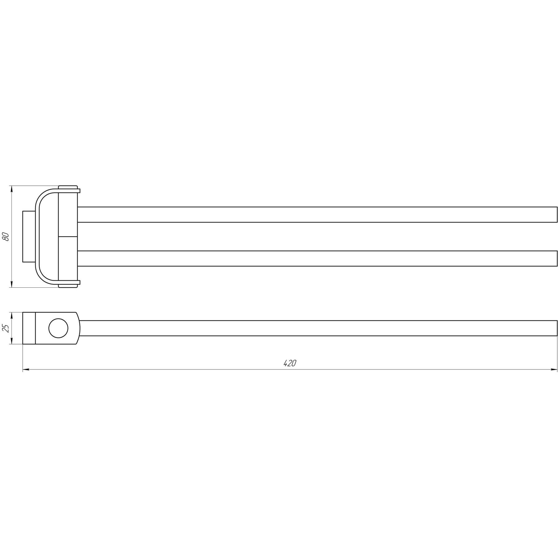 Тримач для рушників TOPAZ TКВ 8331