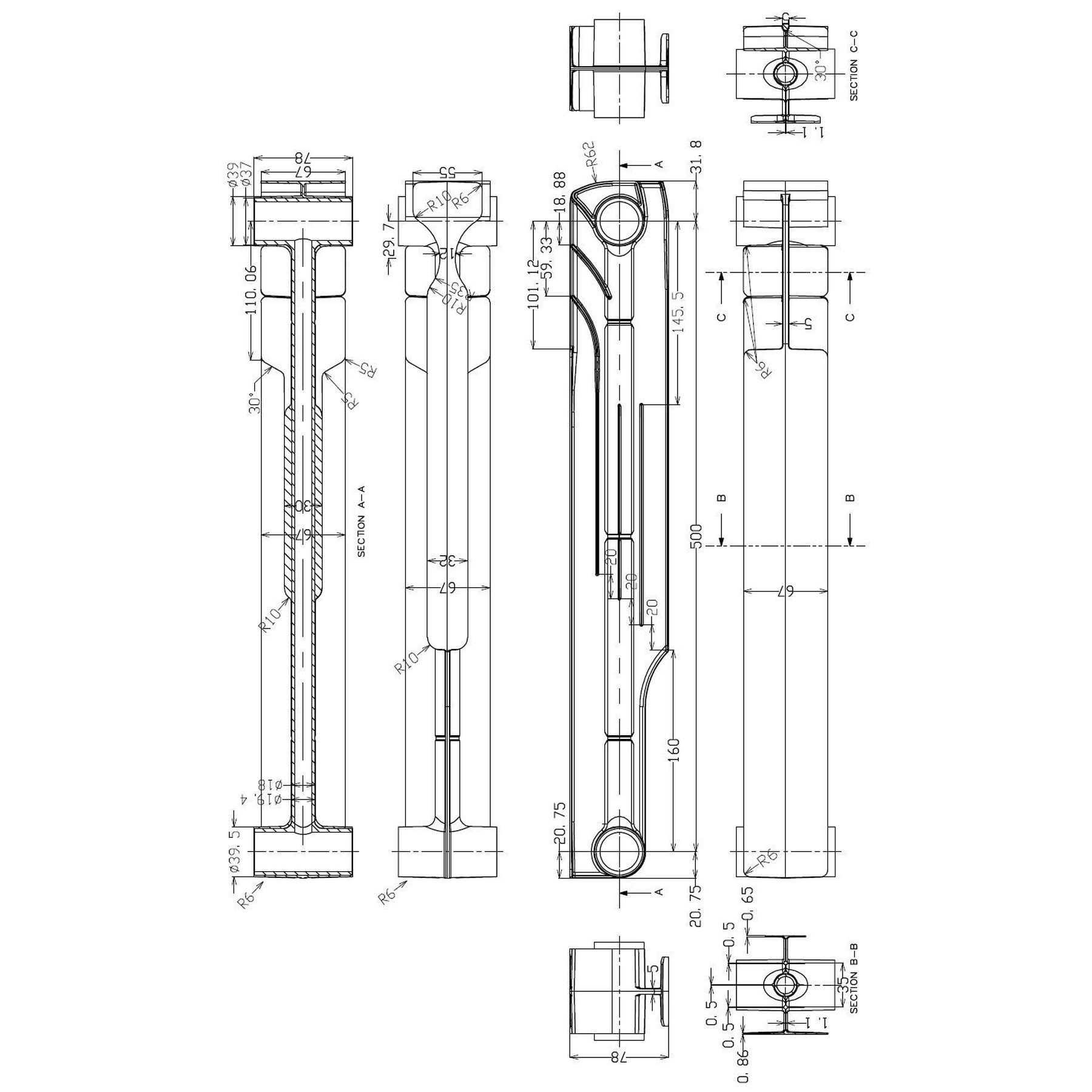 Радіатор біметалевий секційний ENERGO BILIGHT 500/80 в інтернет-магазині Yago
