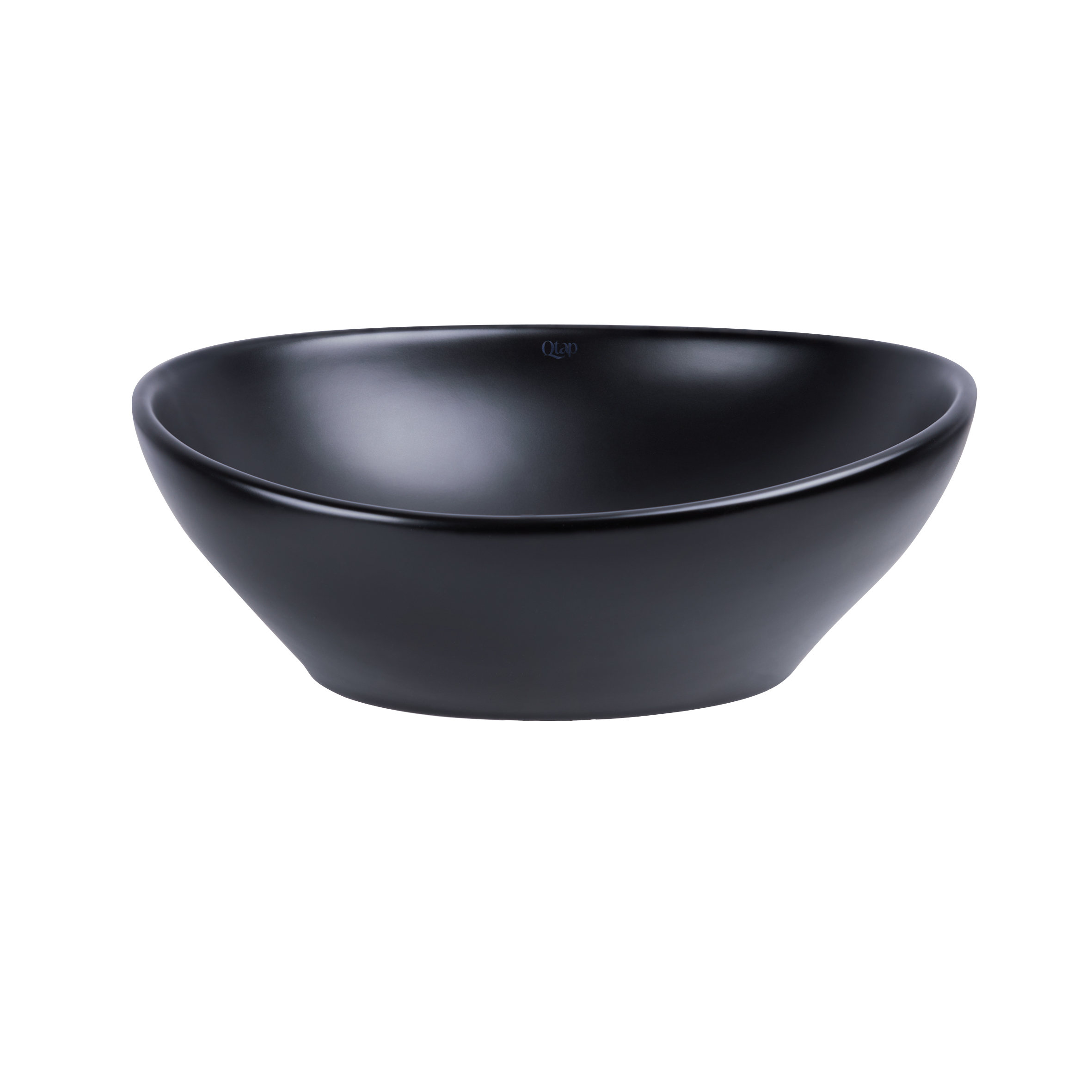Раковина-чаша Qtap Dove 410х335х145 Matt black QT06116062AMB