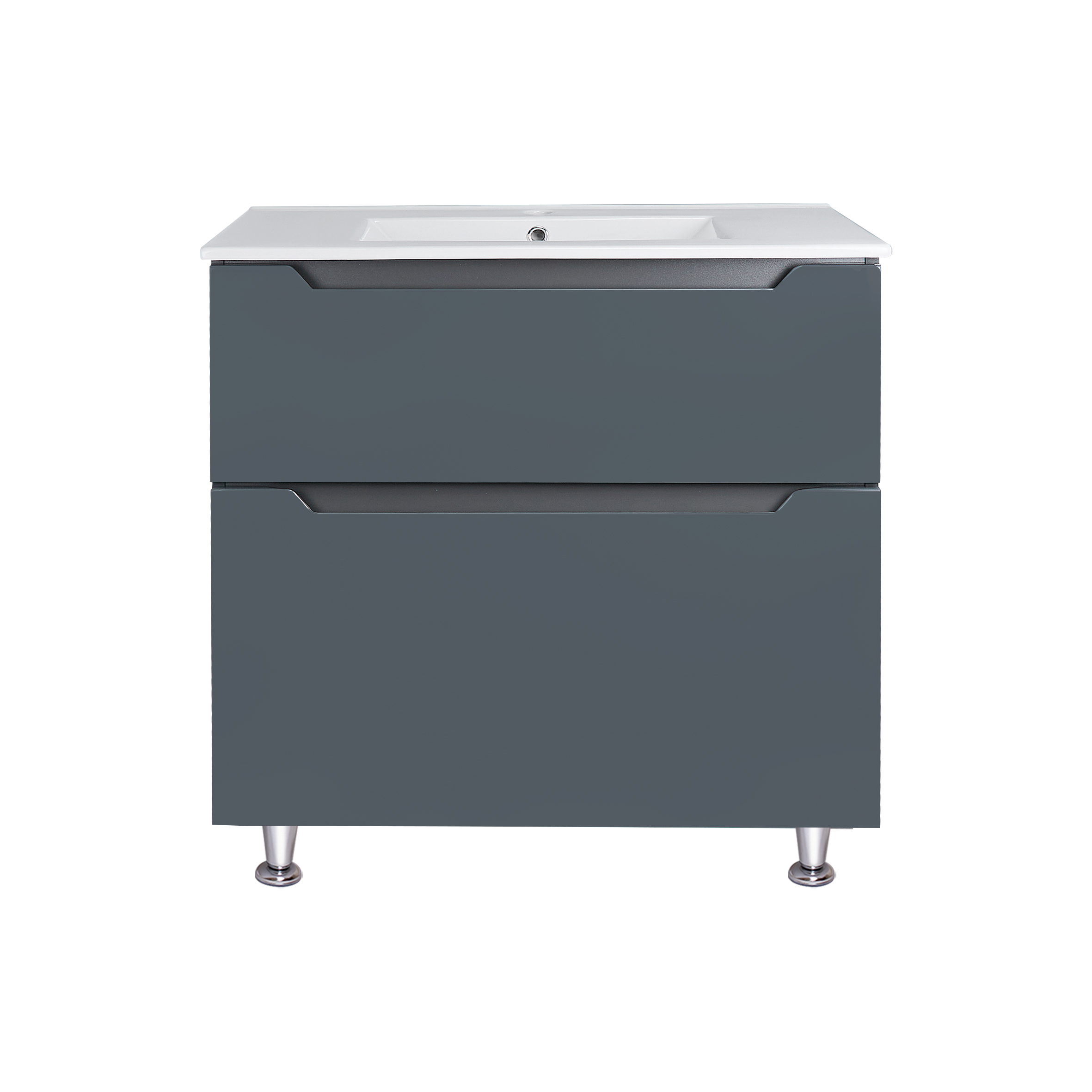 Комплект Qtap Scorpio 810х825х460 Graphite тумба підлогова + раковина урізна QT1471TNВ8023080CG