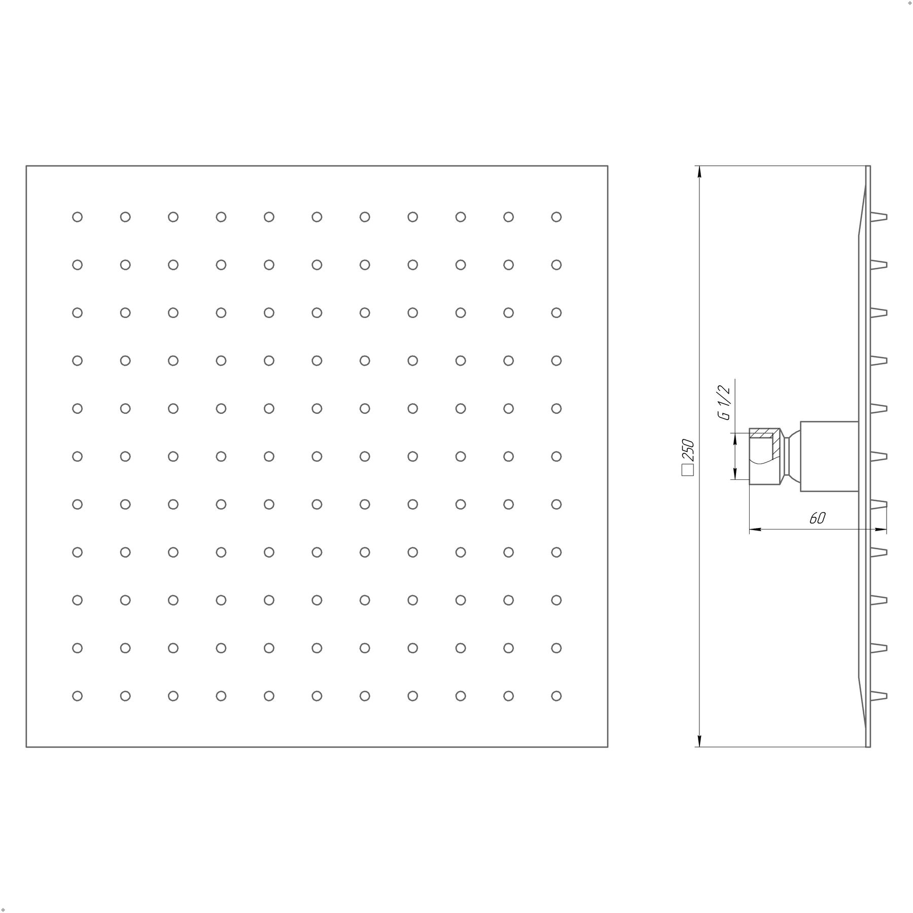 Душова лійка Globus Lux ST-0250-Q