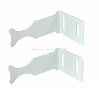 Комплект кронштейнів радіатора CRISTAL NS-1014 (NR-1012W) кутовий білий 100x77x47мм (пар.2шт.) в інтернет-магазині Yago