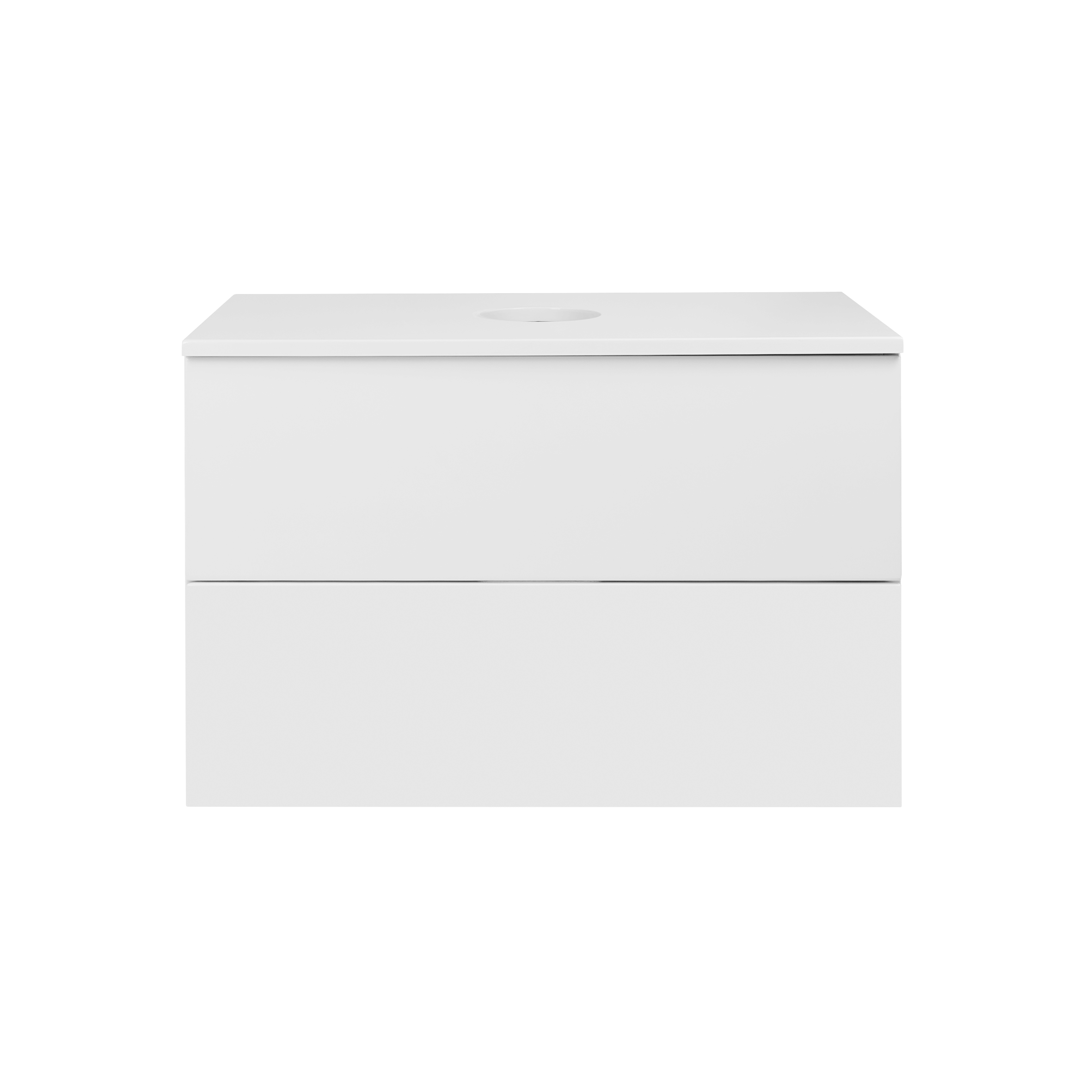Тумба підвісна Qtap Tern 700х476х469 White зі стільницею QT1779TPL701W