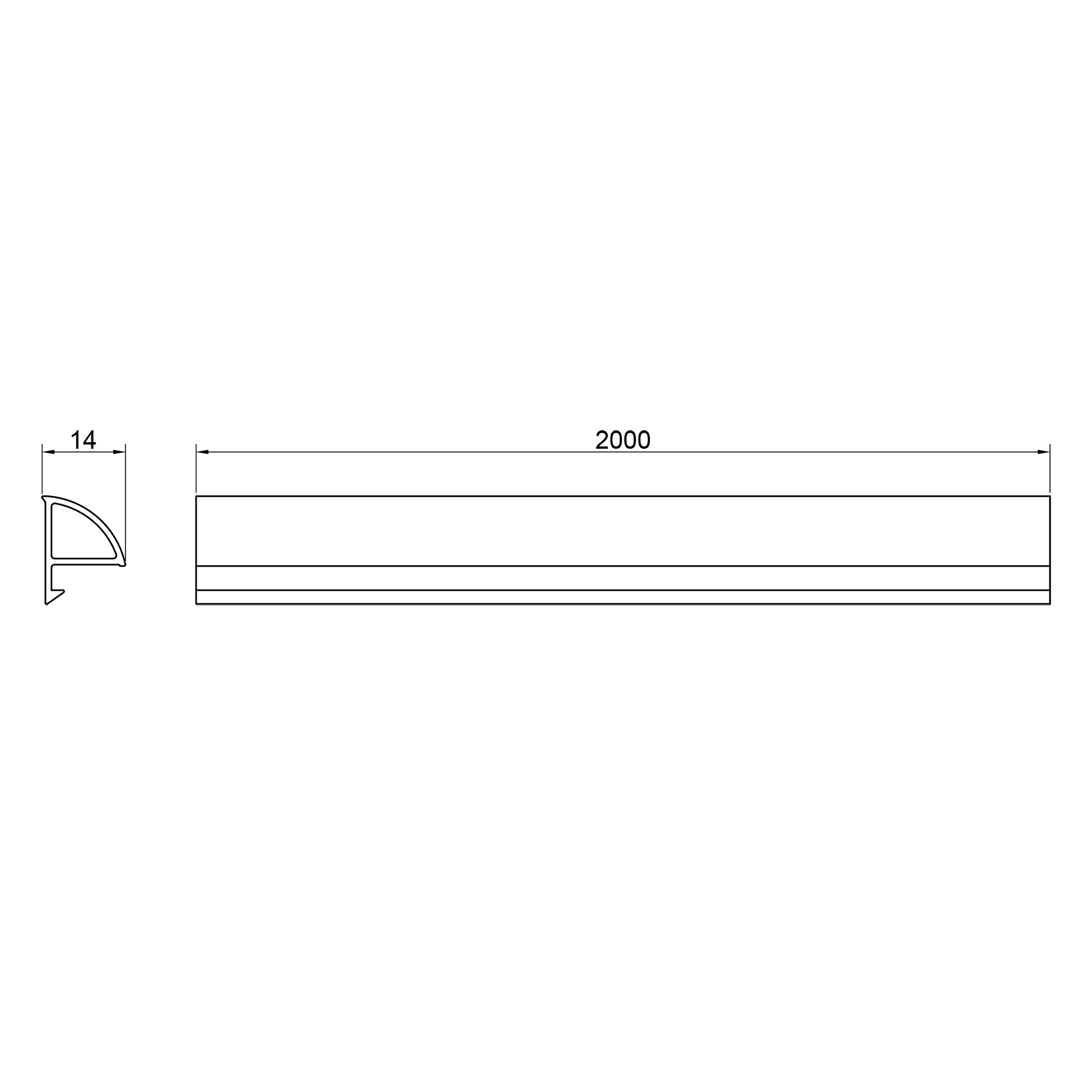 Декоративна планка для піддона та ванни Qtap Water cover WHI60201401