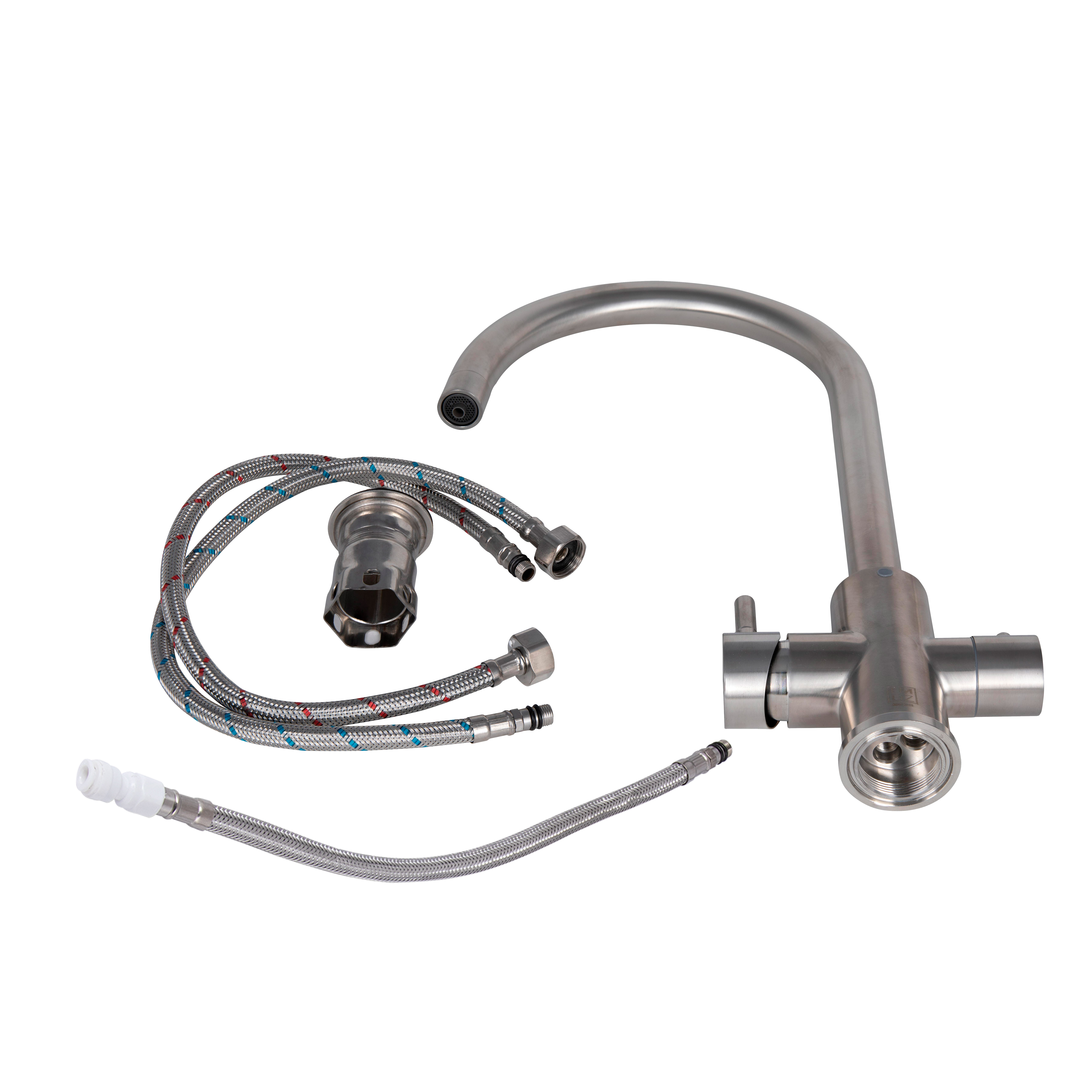 Змішувач для кухні Lidz Aria 020F (k35) LDARI020FNKS43365 Nickel