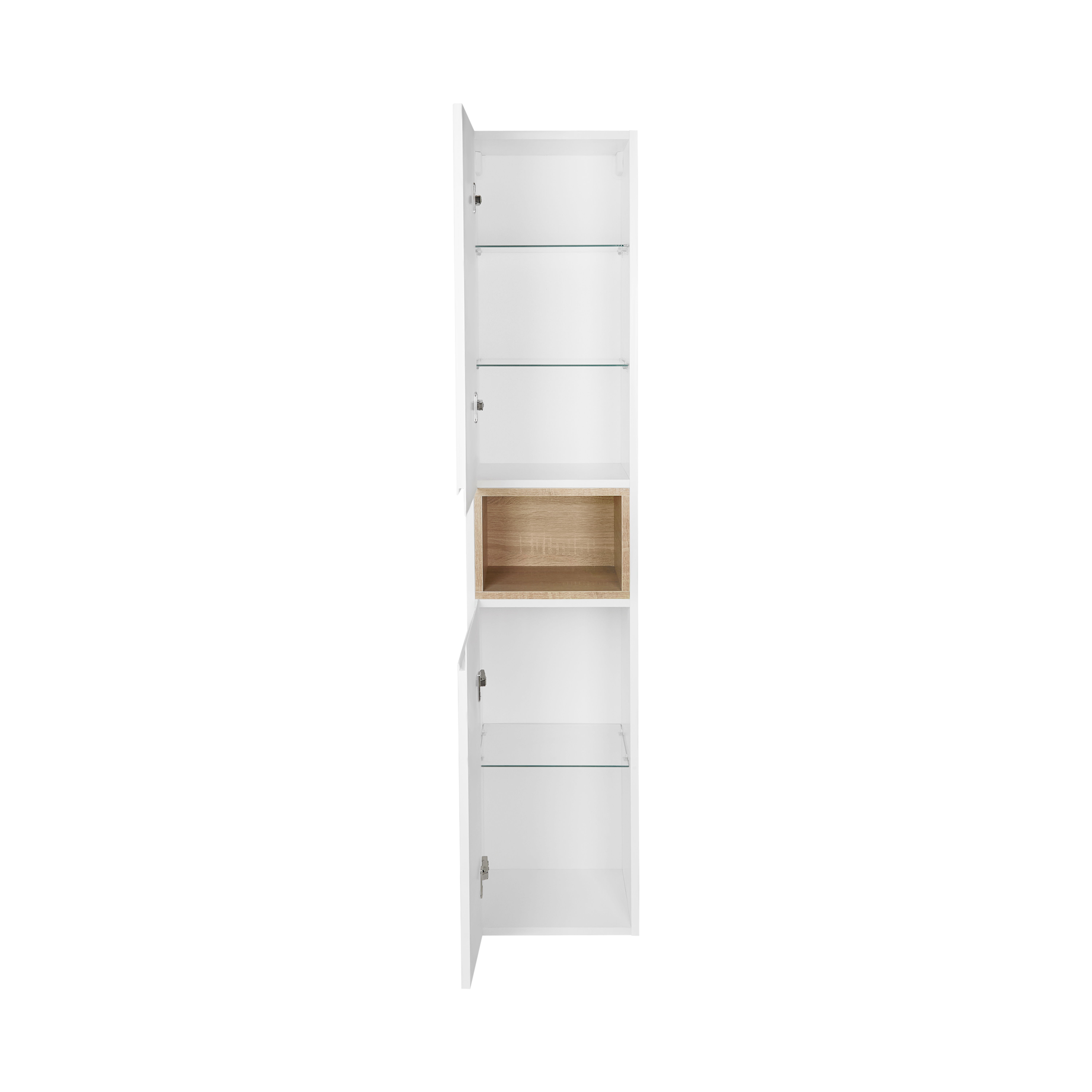 Пенал підвісний Qtap Robin 350х1650х316 White/Whitish oak QT1376PN1651LWWO