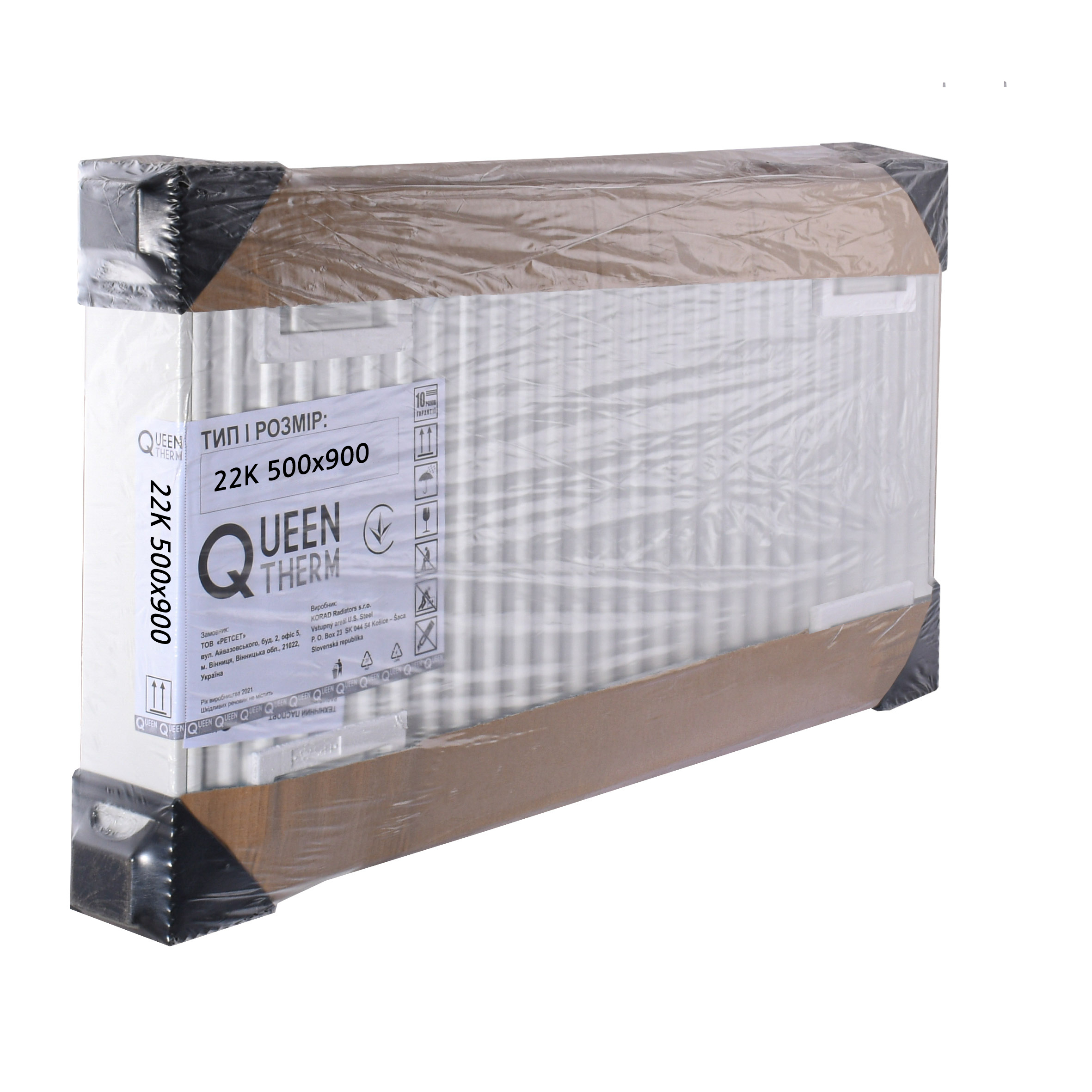 Радіатор сталевий панельний QUEEN THERM 22 бок 500x900 в інтернет-магазині Yago