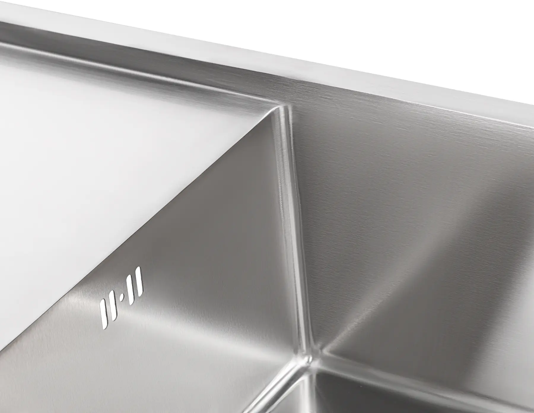 Мийка для кухні інтегрована Lidz Handmade H7850 Brushed Steel 3,0/0,8 мм