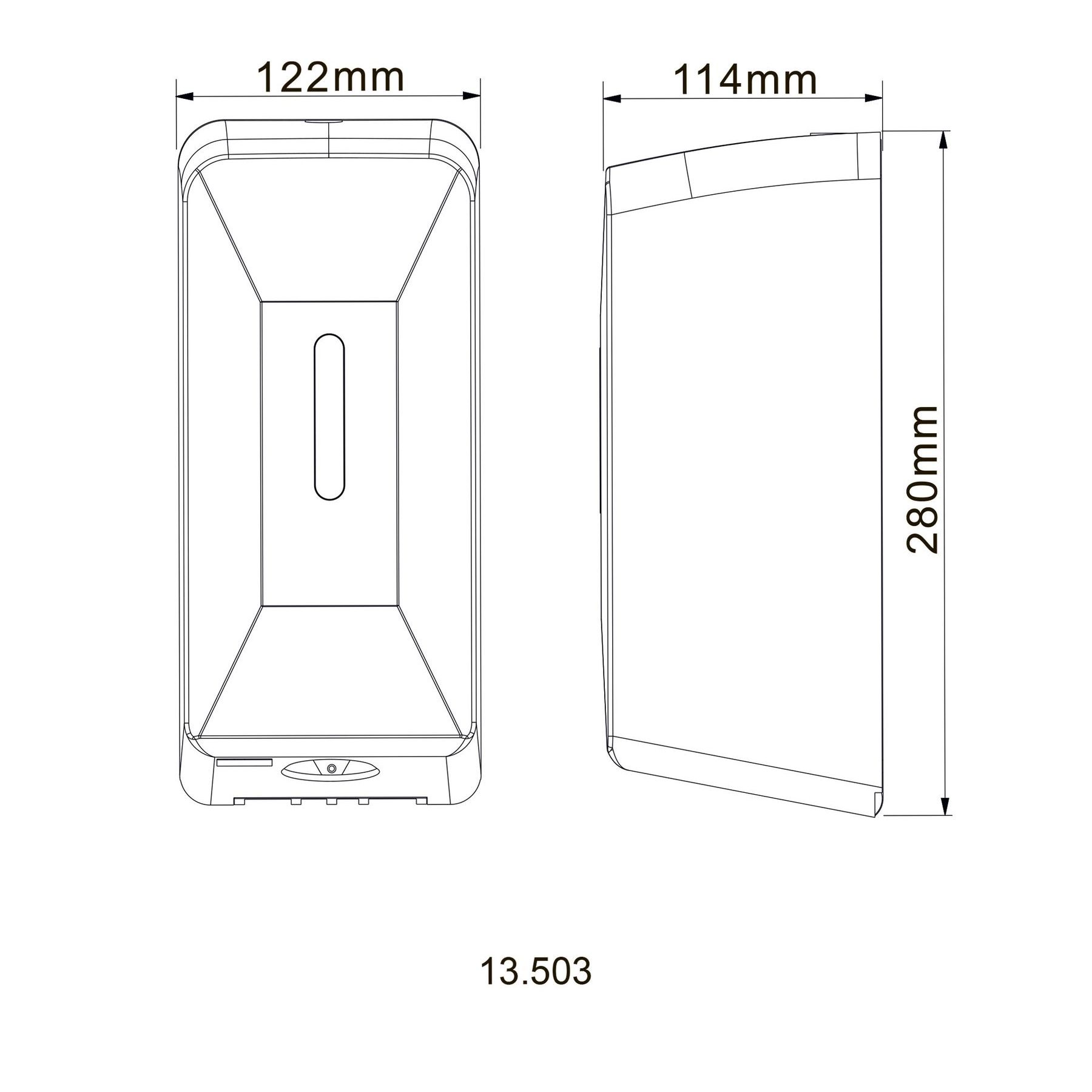 Дозатор сенсорний для антисептика HOTEC 13.503 ABS White