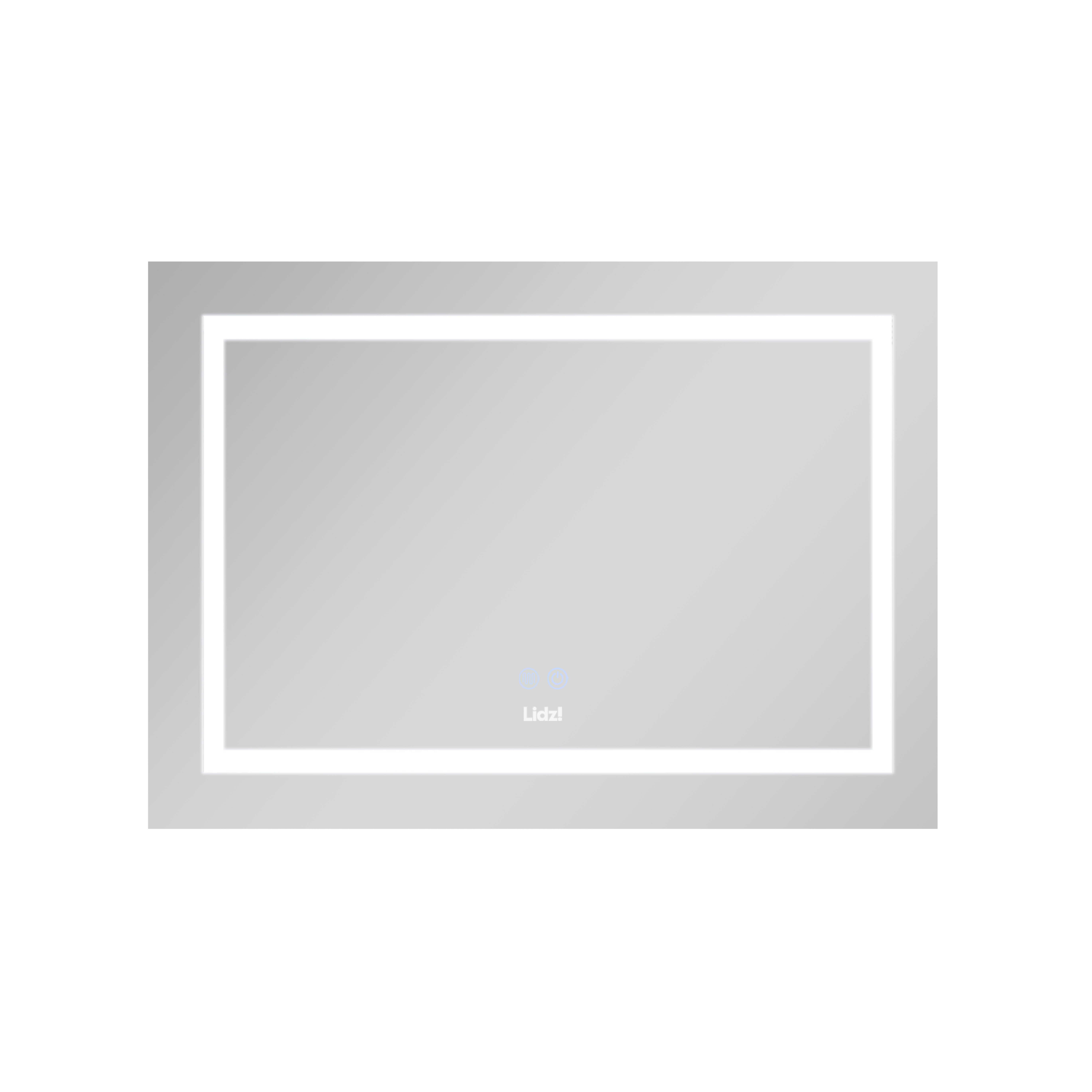 Дзеркало Lidz Kubis 800х600 з LED-підсвічуванням Touch, з антизапотіванням, з димером, рег. яскравості LD78LF9047400