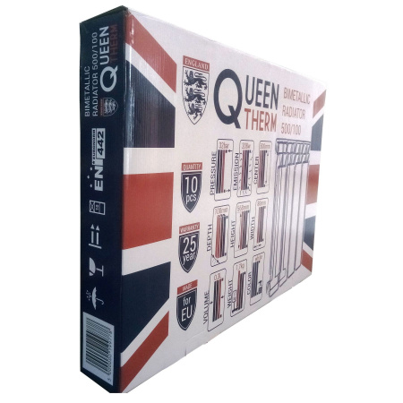 Радіатор біметалевий секційний QUEEN THERM 500/100 (кратно 10) в інтернет-магазині Yago