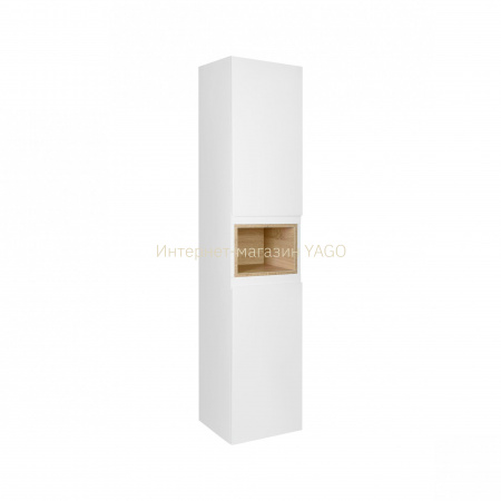 Пенал підвісний Qtap Robin 350х1650х316 White/Whitish oak QT1376PP1651RWWO