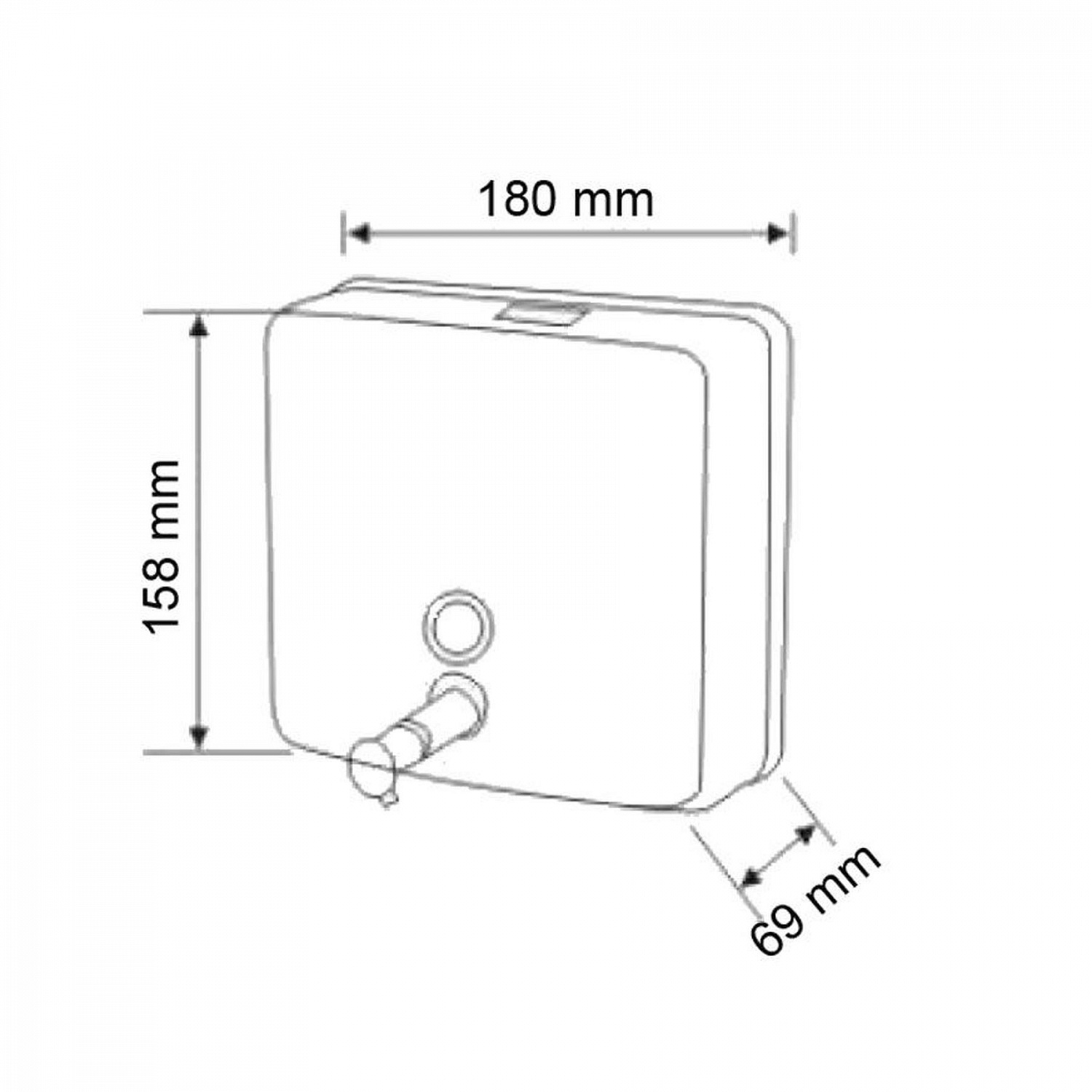 Дозатор рідкого мила HOTEC 13.115 Stainless Steel
