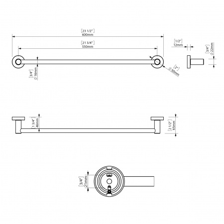 Набір аксесуарів для ванної  SONIA ASTRAL KIT BLACK ( 5 предметів) 185788