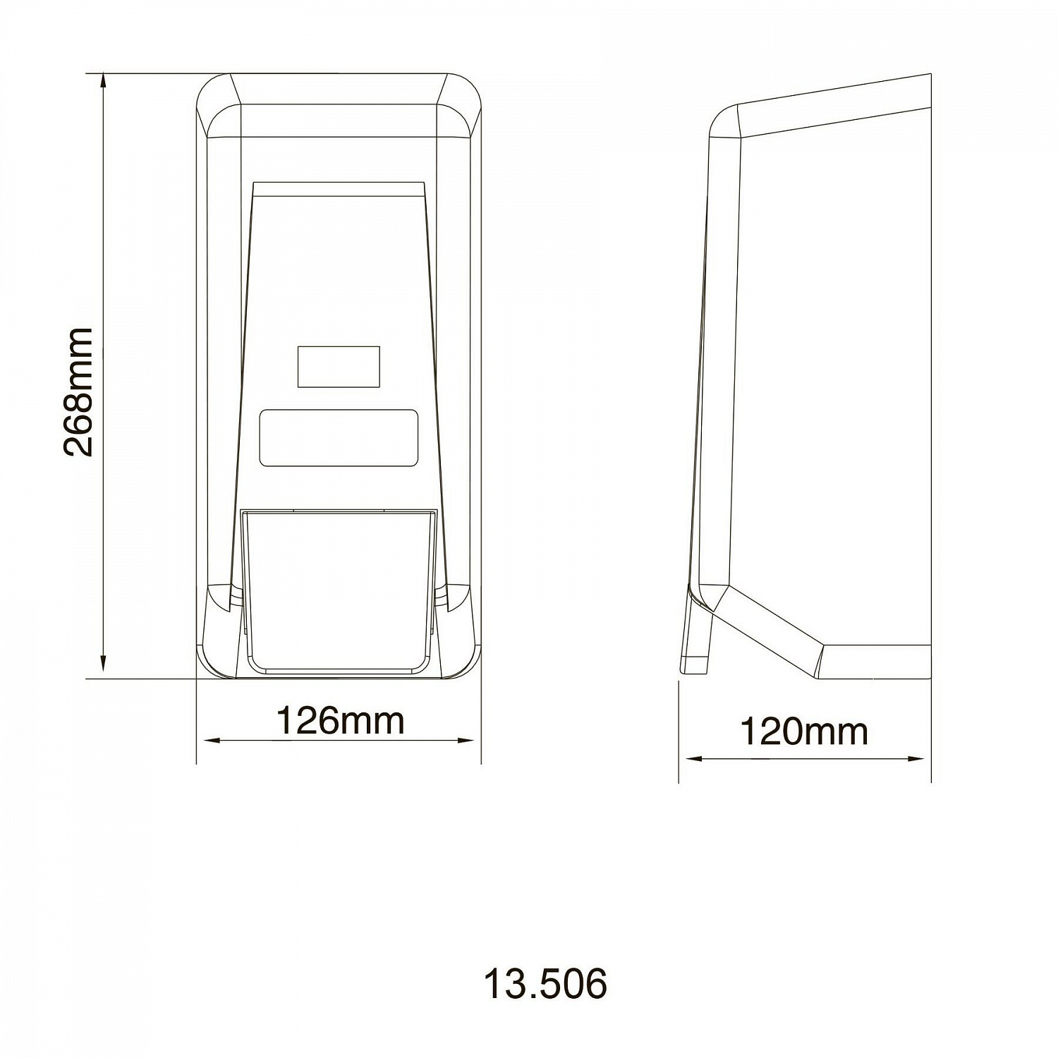 Дозатор рідкого мила HOTEC 13.506 ABS White пластик 1000мл