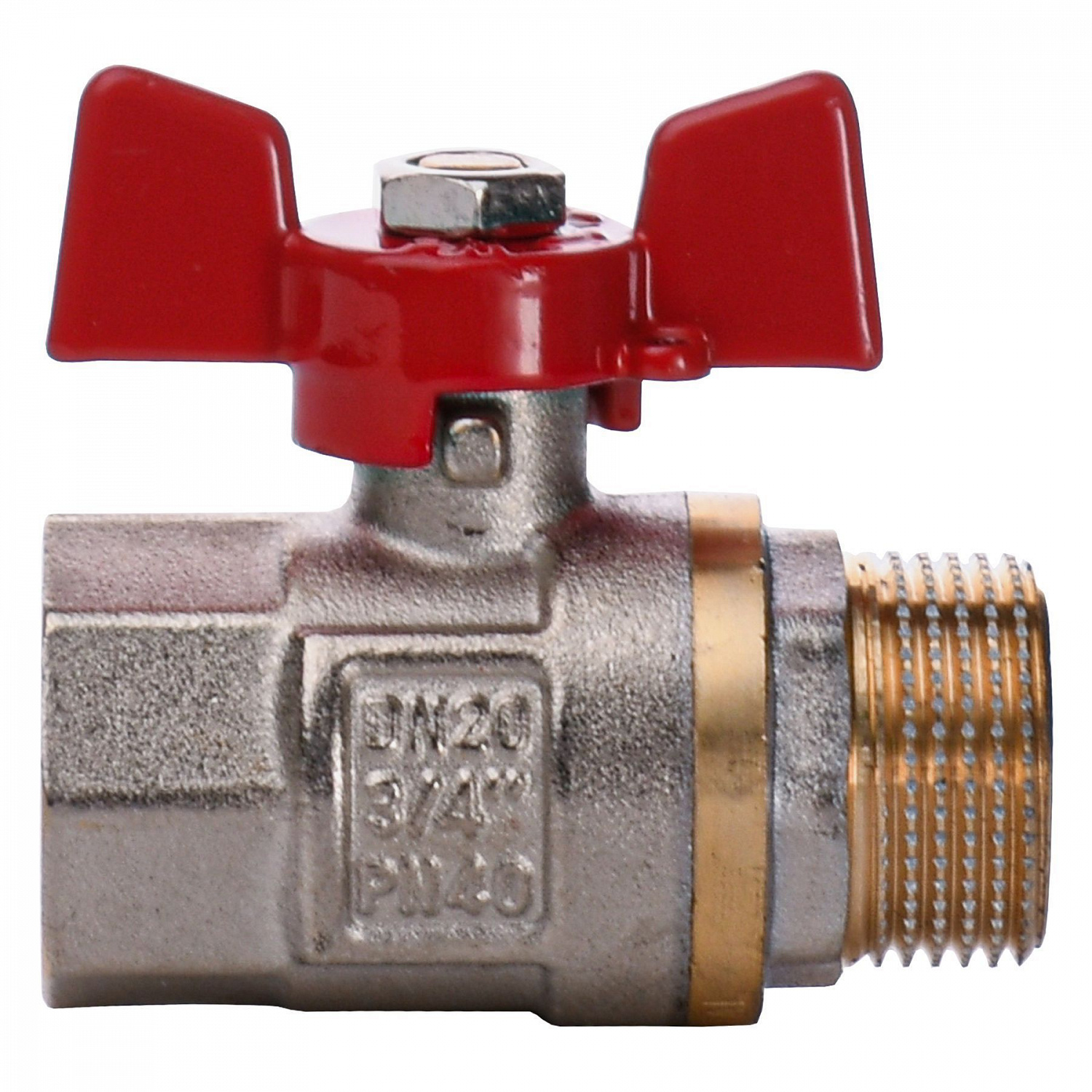 Кран кульовий прямий Q PROFESSIONAL    3/4″ ЗВ КБ PN40 QP152 в інтернет-магазині Yago