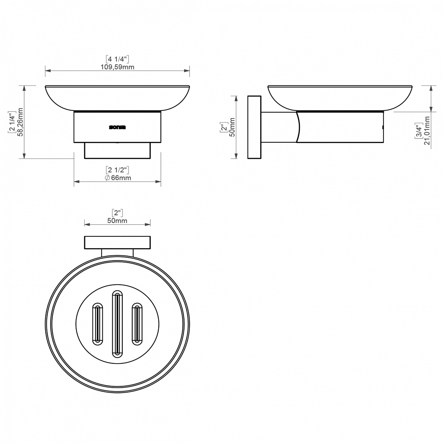 Набір аксесуарів для ванної SONIA LINE KIT ( 5 предметів)  183180