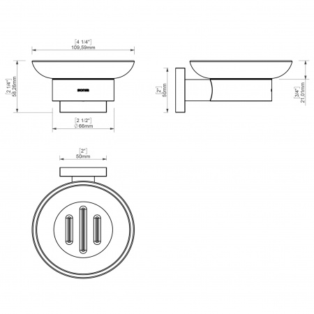 Набір аксесуарів для ванної SONIA LINE KIT ( 5 предметів)  183180
