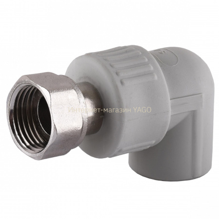 Кутник з накидною гайкою Vsplast PPR ф20х1/2″ **  2019 в інтернет-магазині Yago