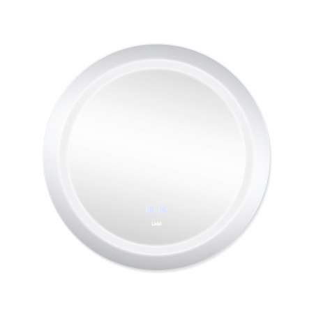 Дзеркало Lidz Aria R600 з LED-підсвічуванням Touch, з антизапотіванням, з димером, рег. яскравості LD78LR600