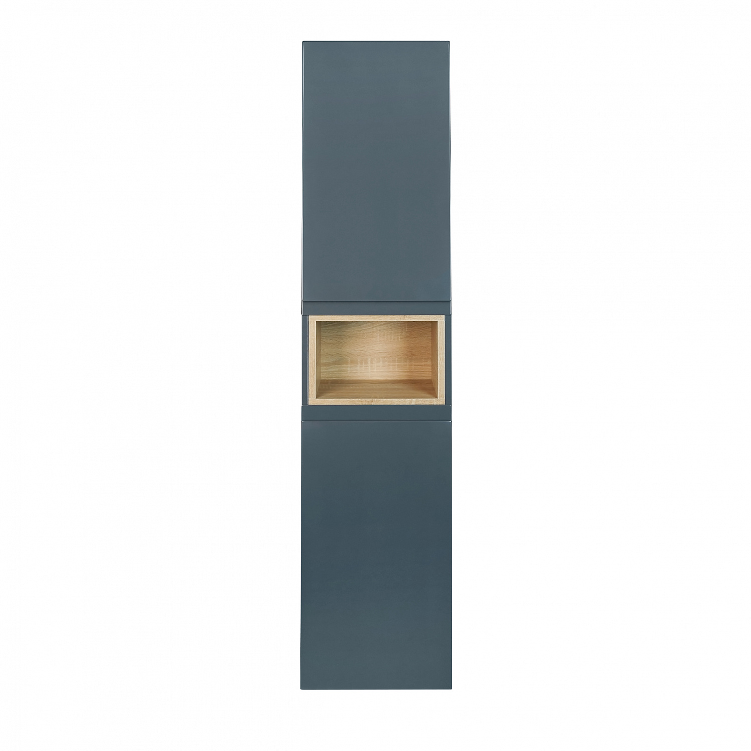 Пенал підвісний Qtap Robin 350х1650х316 Graphite/Whitish oak QT1376PP1652RGWO