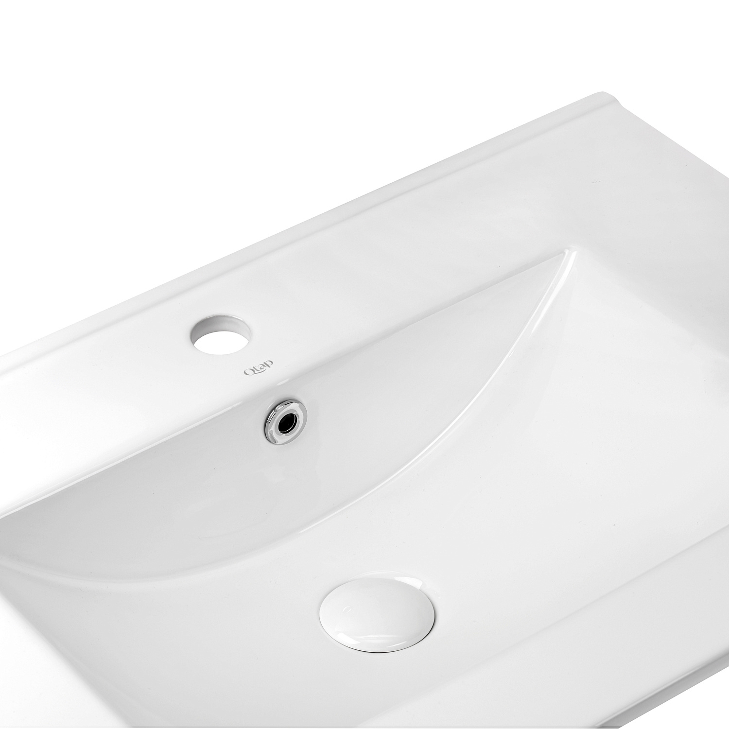 Комплект Qtap Tern 700х725х437 White тумба підлогова + раковина урізна QT1771TNL7013070CW